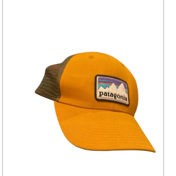 Patagonia Mustard and Olive Trucker Hat- One size - Picture 2 of 7